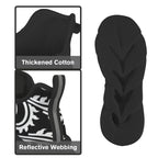 Black And White Swirl Women's Twisted Sole Sneakers