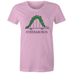 Statasaurus, Maths Women's AS Colour T-shirt Pink Womens T-shirt Maths Printed In Australia