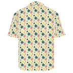 Pineapple Tropical Men's Crinkle Hawaiian Shirt