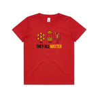 They All Matter Solid Liquid Gas Kids AS Colour T-shirt Red Kids Youth T-shirt Printed In Australia Science