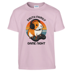 Family Game Night - Personalised Kids T-shirt M Light Pink Personalised Kids T-shirt