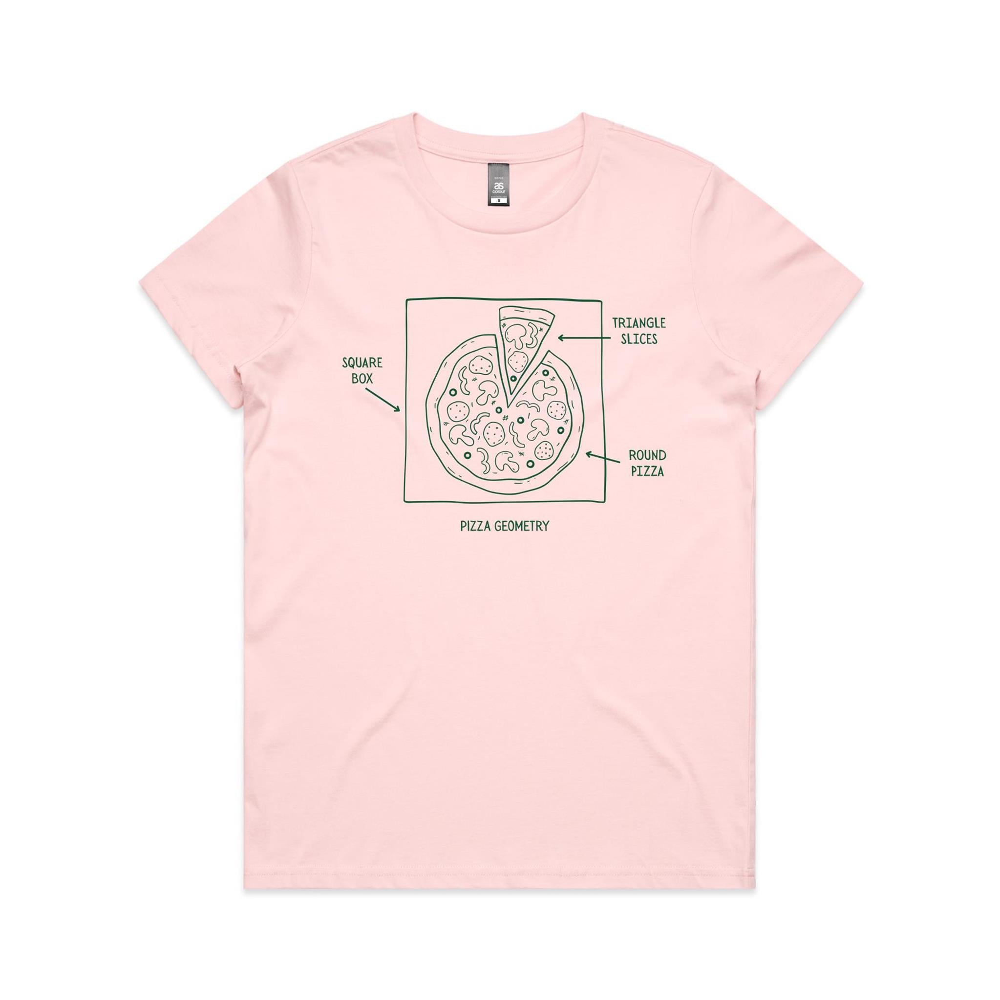 Pizza Geometry Women's AS Colour T-shirt