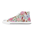 Australian Flowers Kids High Top Canvas Shoes US6Y Kids High Top Canvas Shoes Plants Printed Offshore