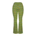 Happy Bananas High Waist Crossover Tummy Control Flare Leggings High Waist Flare Leggings Food Printed Offshore