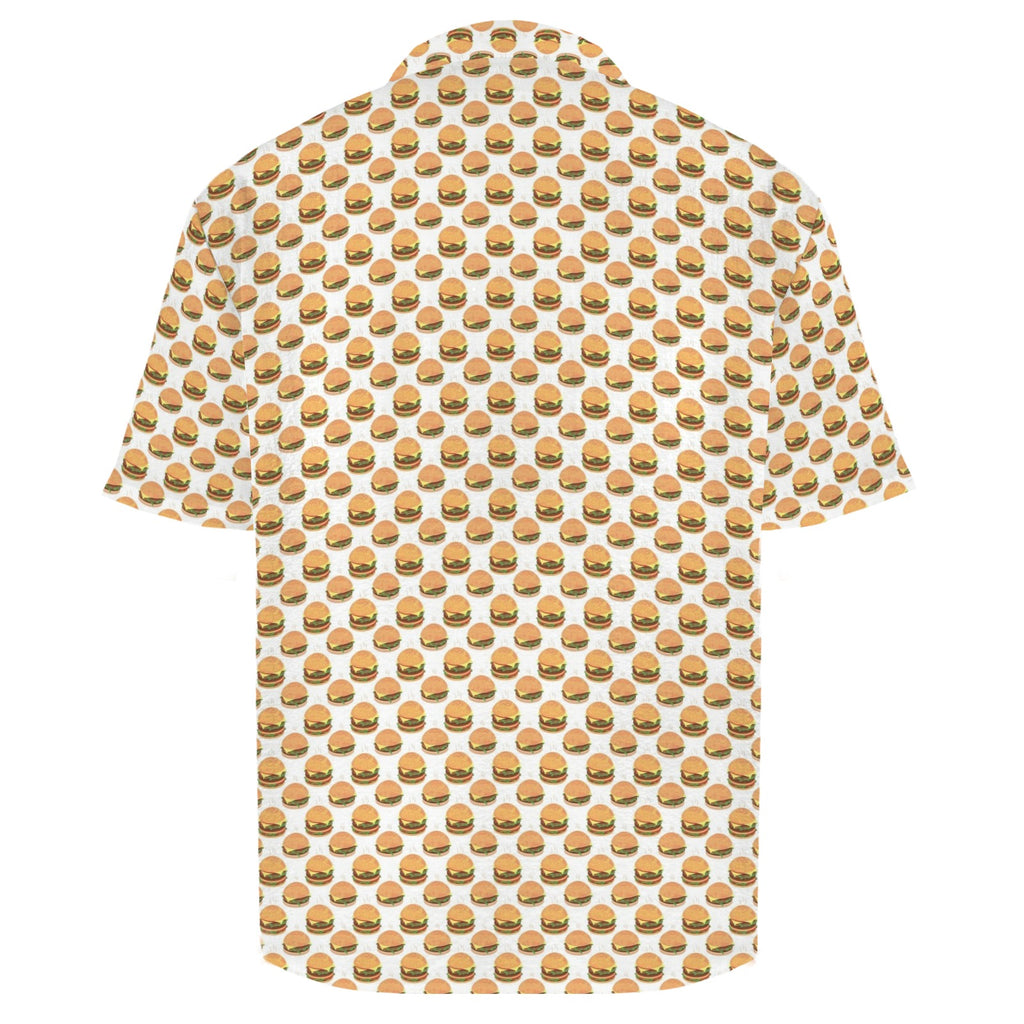 Hamburgers Men's Crinkle Hawaiian Shirt