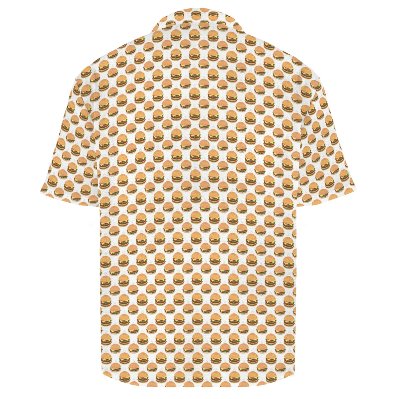 Hamburgers Men's Crinkle Hawaiian Shirt