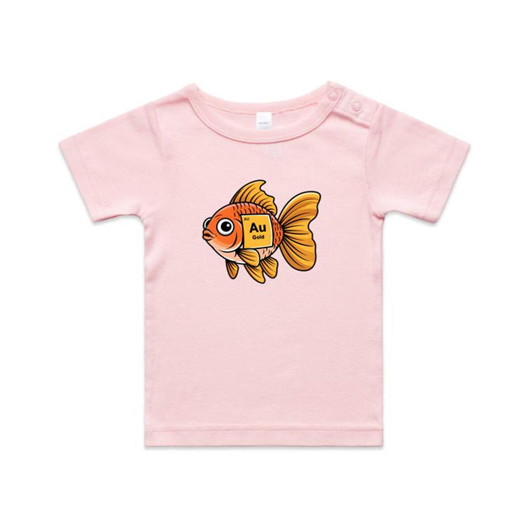 Gold Fish Periodic Table AS Colour Baby T-shirt
