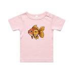 Gold Fish Periodic Table AS Colour Baby T-shirt