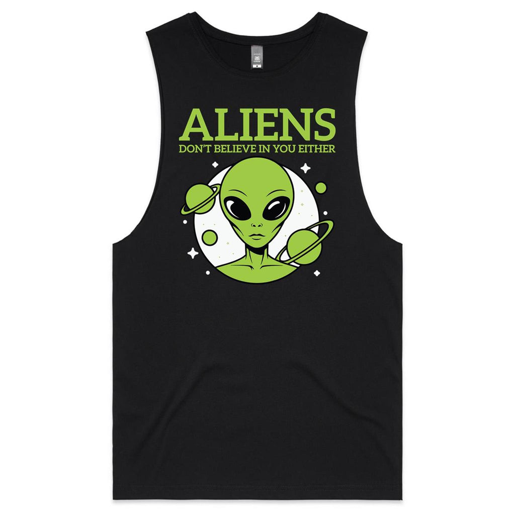 Aliens Don't Believe In You Either Men's AS Colour Tank Top Tee