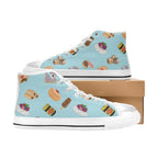 Classic Aussie Food Icons Men's High Top Canvas Shoes Men's Classic High Top Canvas Shoes Australia Food Printed Offshore