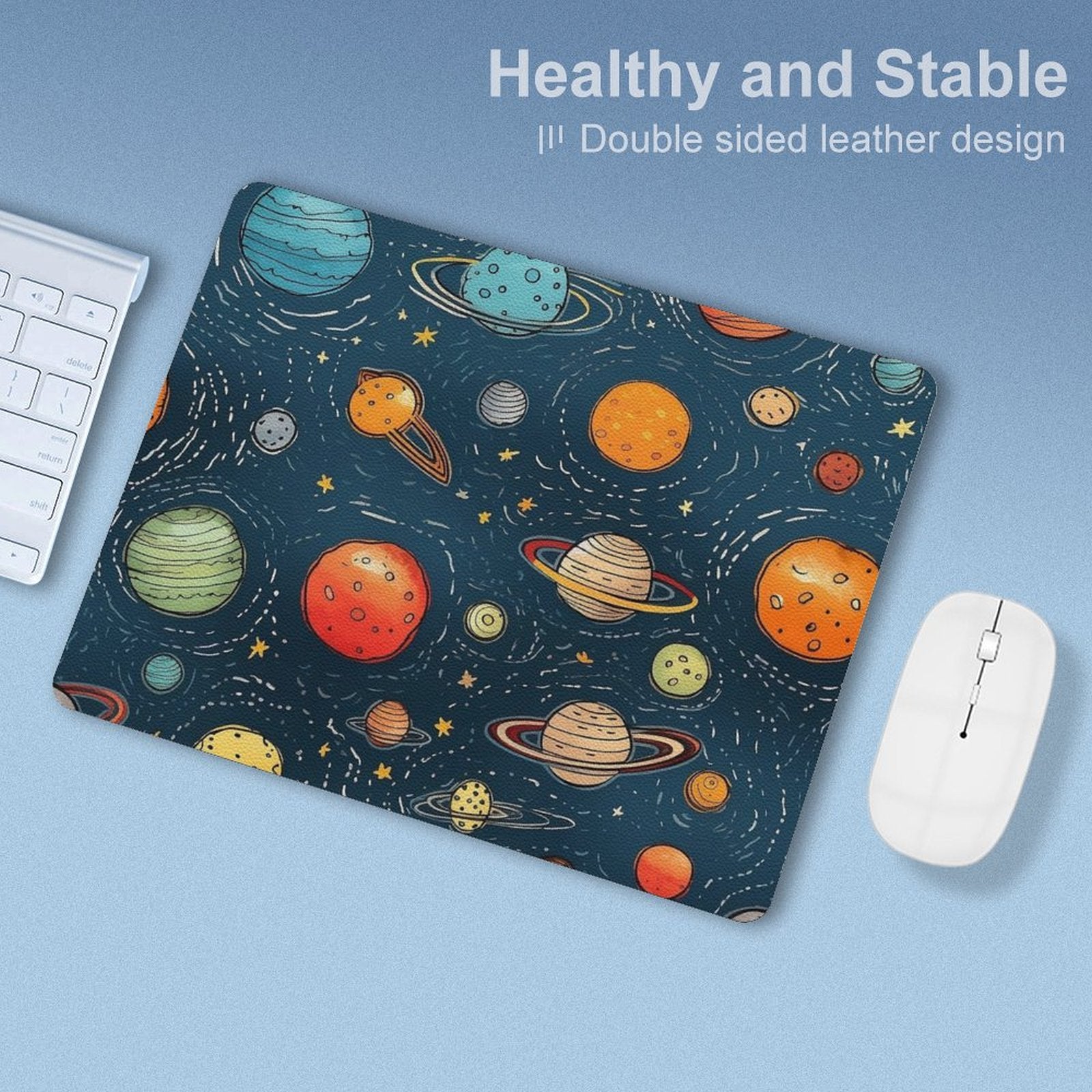 Galaxy - Leather Mouse Pad Leather Mouse Pad Printed Offshore Space