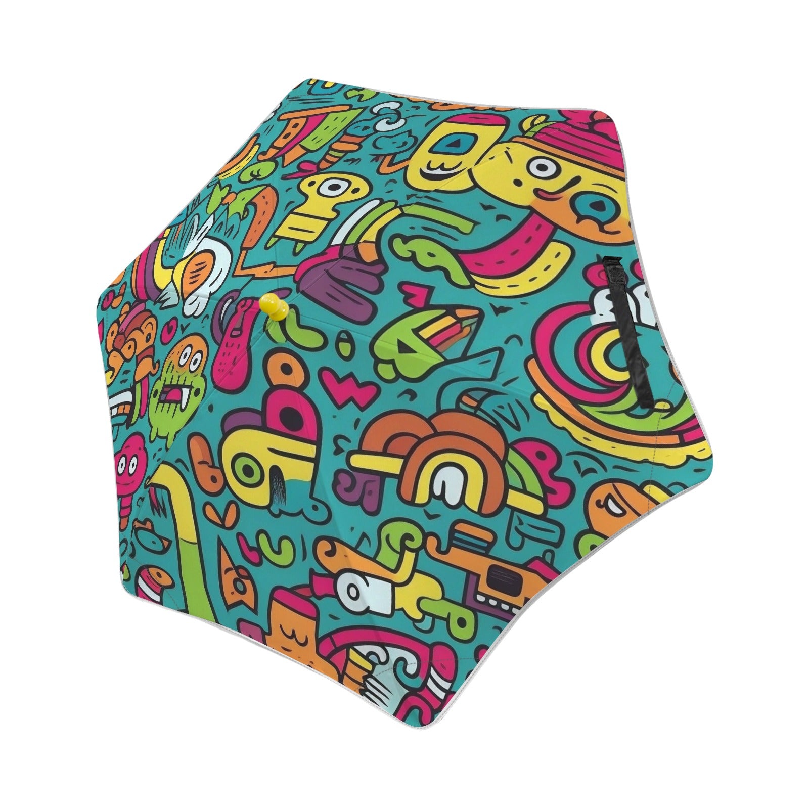 Crazy Characters Kids Safe Round Corner Umbrella One Size Kids Safe Round Corner Umbrella Printed Offshore Sci Fi