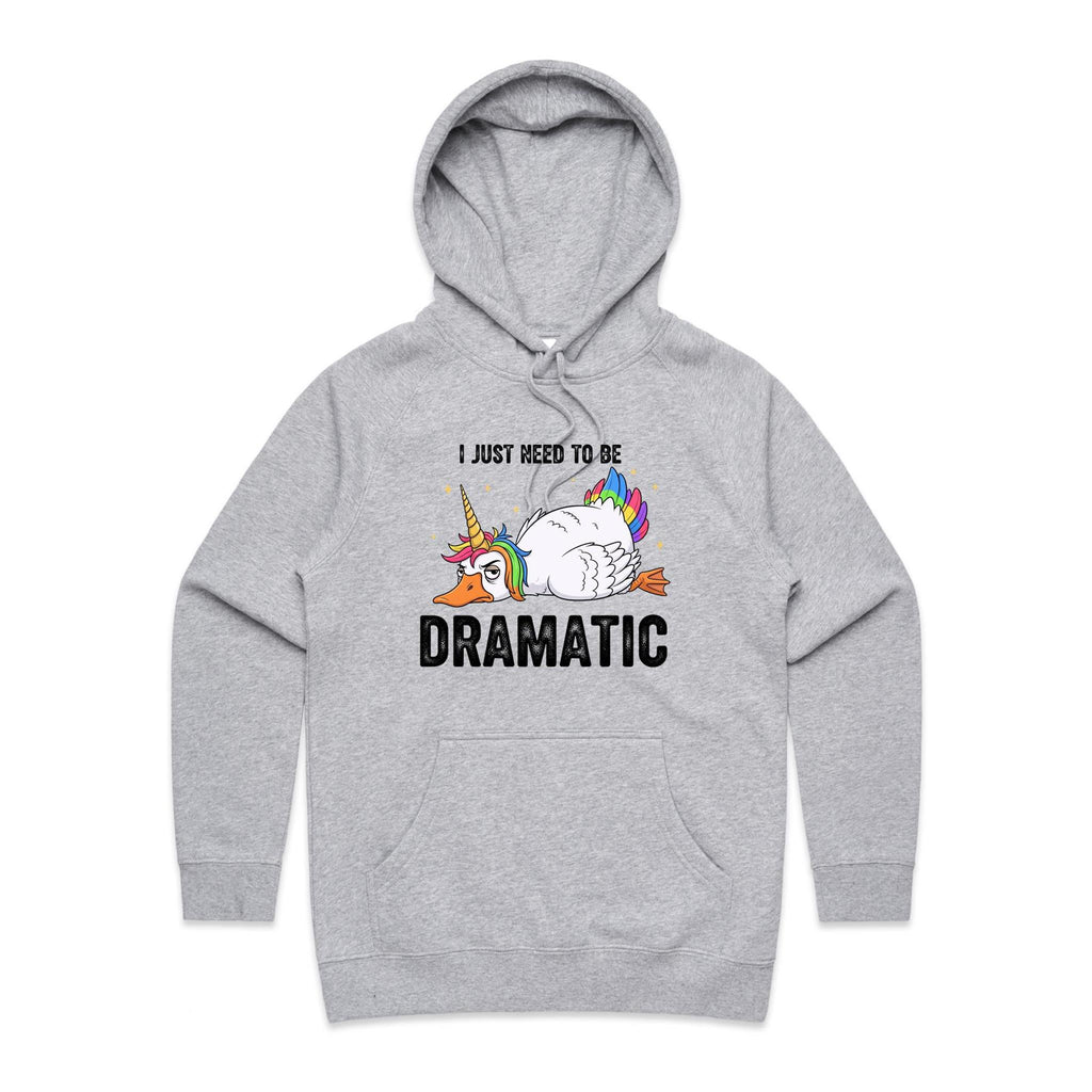 Dramatic Unicorn Goose Women's AS Colour Hoodie Grey Marle Womens Hoodie animal Printed In Australia