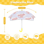 Axolotl Love Kids Safe Round Corner Umbrella