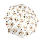 Cute Mushrooms - Semi-Automatic Foldable Umbrella (Model U12) One Size Semi-Automatic Foldable Umbrella (U12)