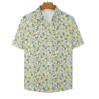 Delicate Frangipani - Women's Short-Sleeve Button Up Shirt