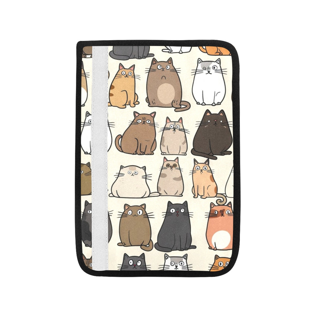 Lots Of Cats Car Seat Belt Cover 7''x10'' (Pack of 2) Car Seat Belt Cover 7x10 (Pack of 2) animal Printed Offshore