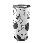 Rock Music - 20oz Mobile Tumbler with Lid (Black Lock) One Size 20oz Travel Mug Music Printed Offshore