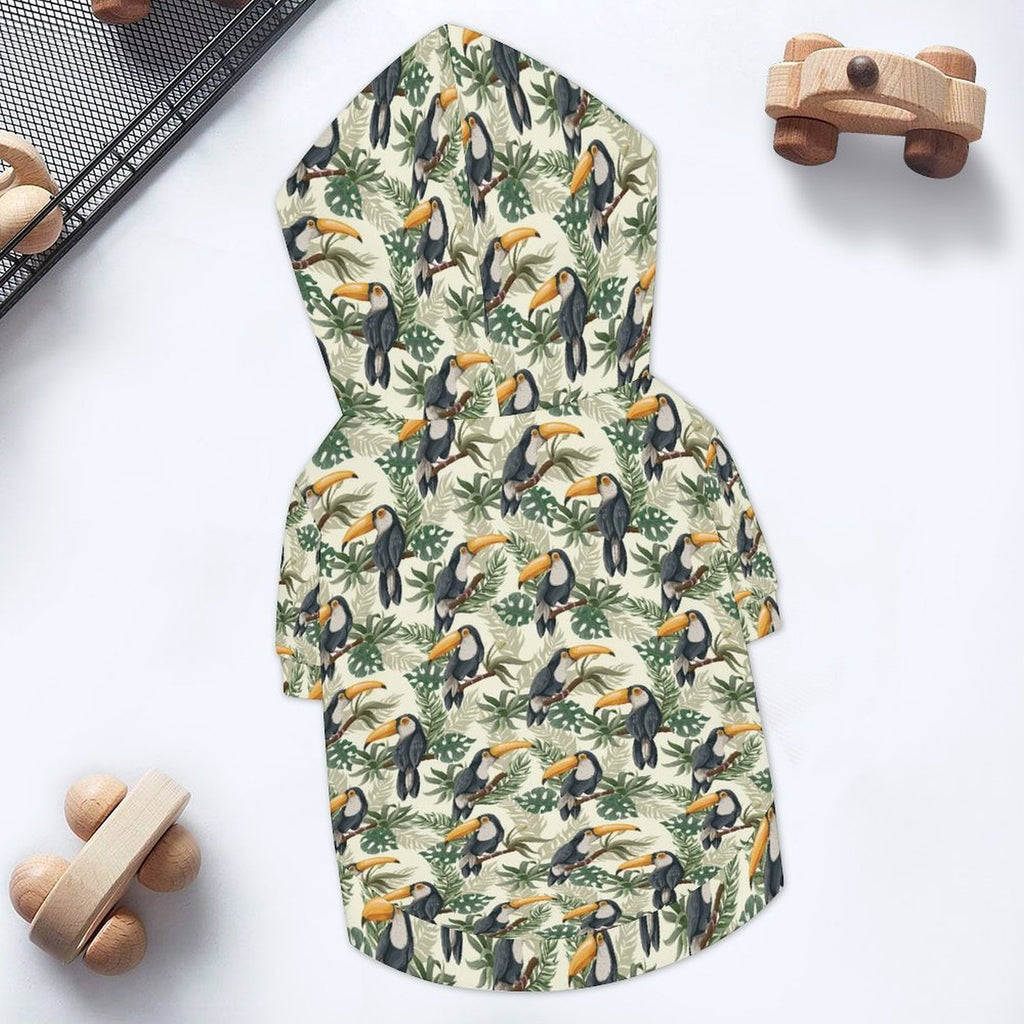 Toucan Jungle Pet Hoodie (Large Size)