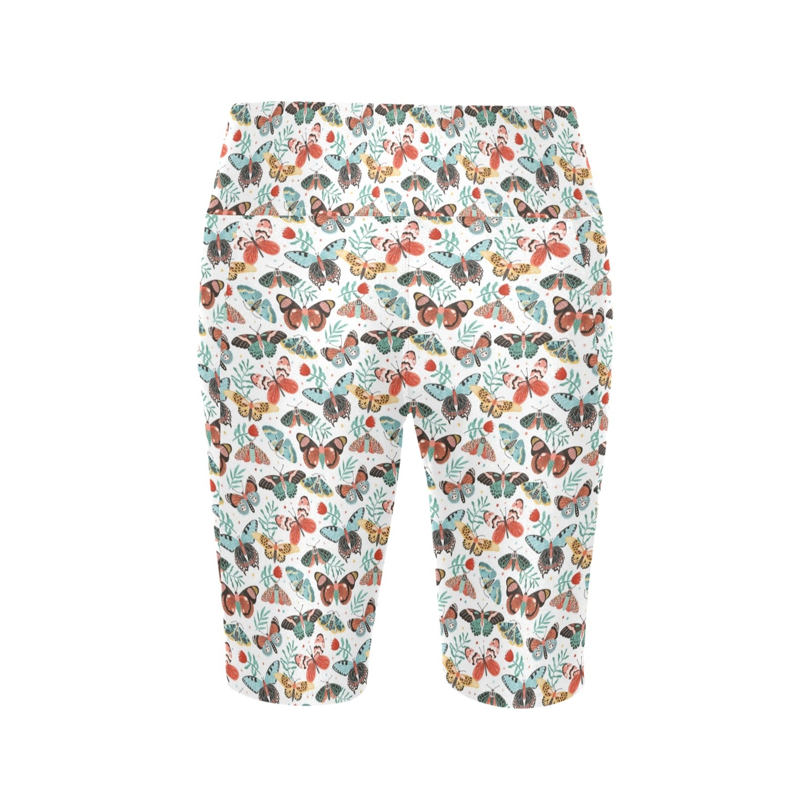 Pretty Moths And Butterflies Women's Bike Shorts With Side Pockets
