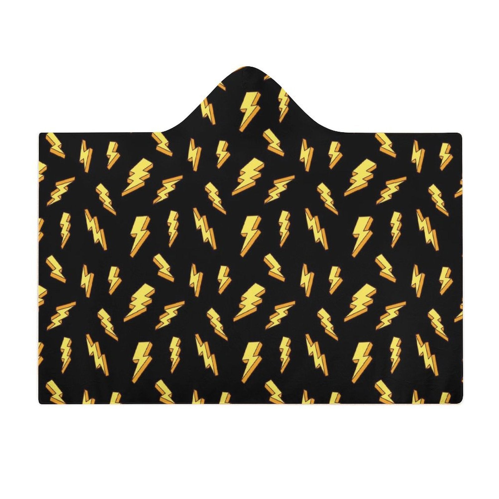 Lightning Bolts, Comic Book Kids Hooded Blanket 100cm x 130cm Kids Hooded Blanket comic Printed Offshore