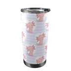 Axolotl Love 20oz Mobile Tumbler with Lid (Black Lock) One Size 20oz Travel Mug animal Printed Offshore