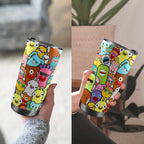 Happy Monsters - 20oz Mobile Tumbler with Lid (Black Lock)