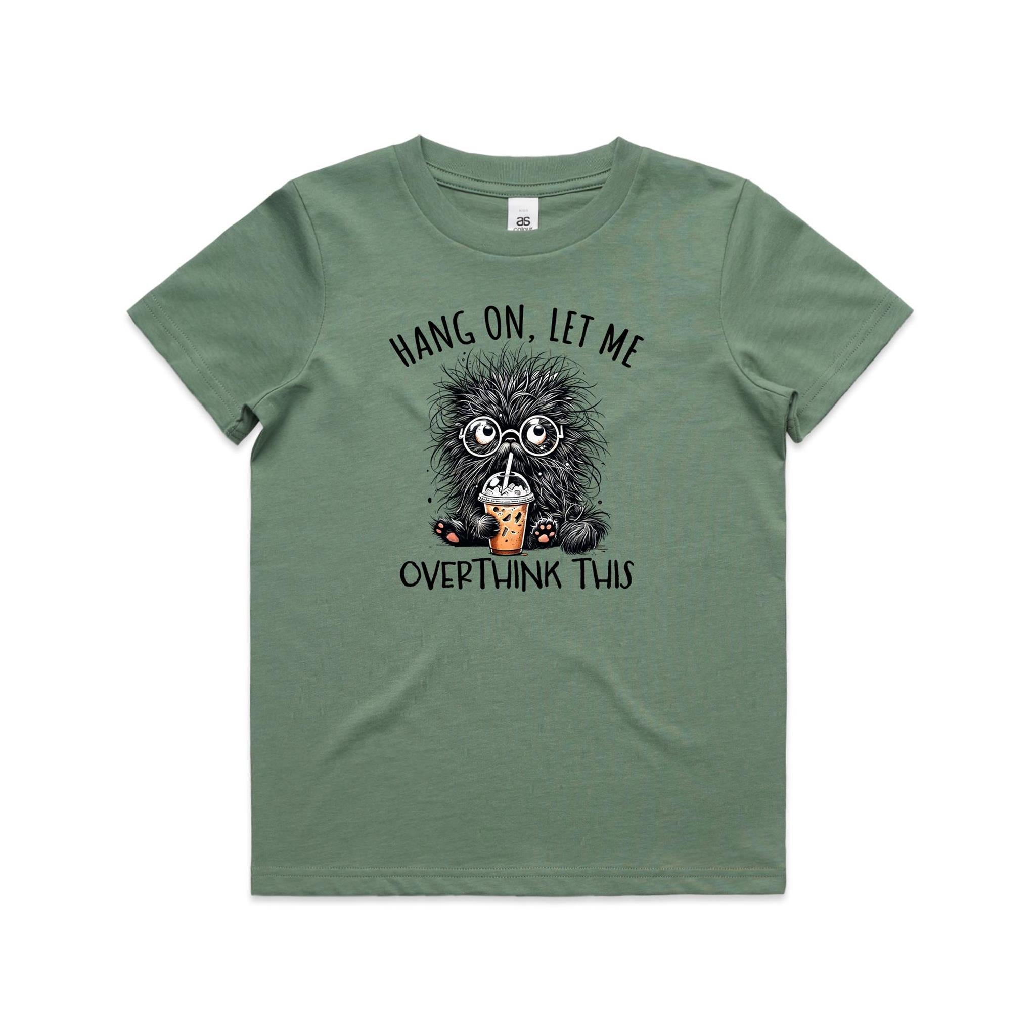 Frazzled Cat, Hang On Let Me Overthink This - Kids Youth T-shirt