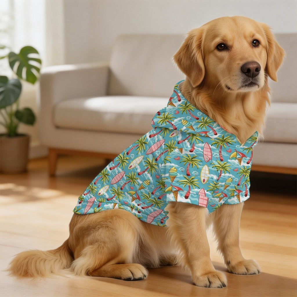 Summer Surf Pet Hoodie (Large Size)