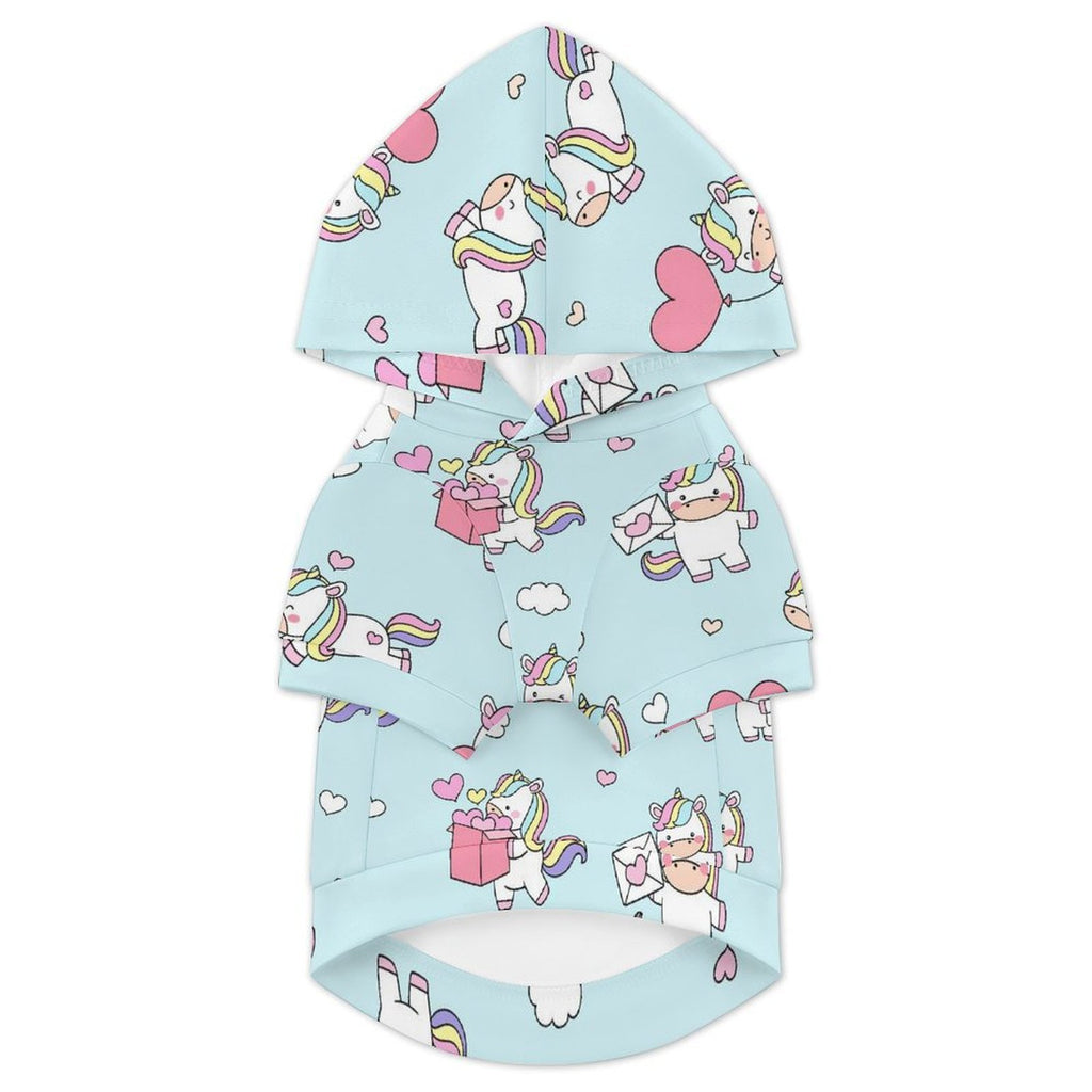 Rainbow Unicorn Pet Hoodie (Small Size)