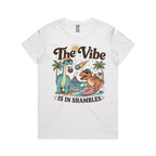 Dinosaurs The Vibe Is In Shambles Women's AS Colour T-shirt