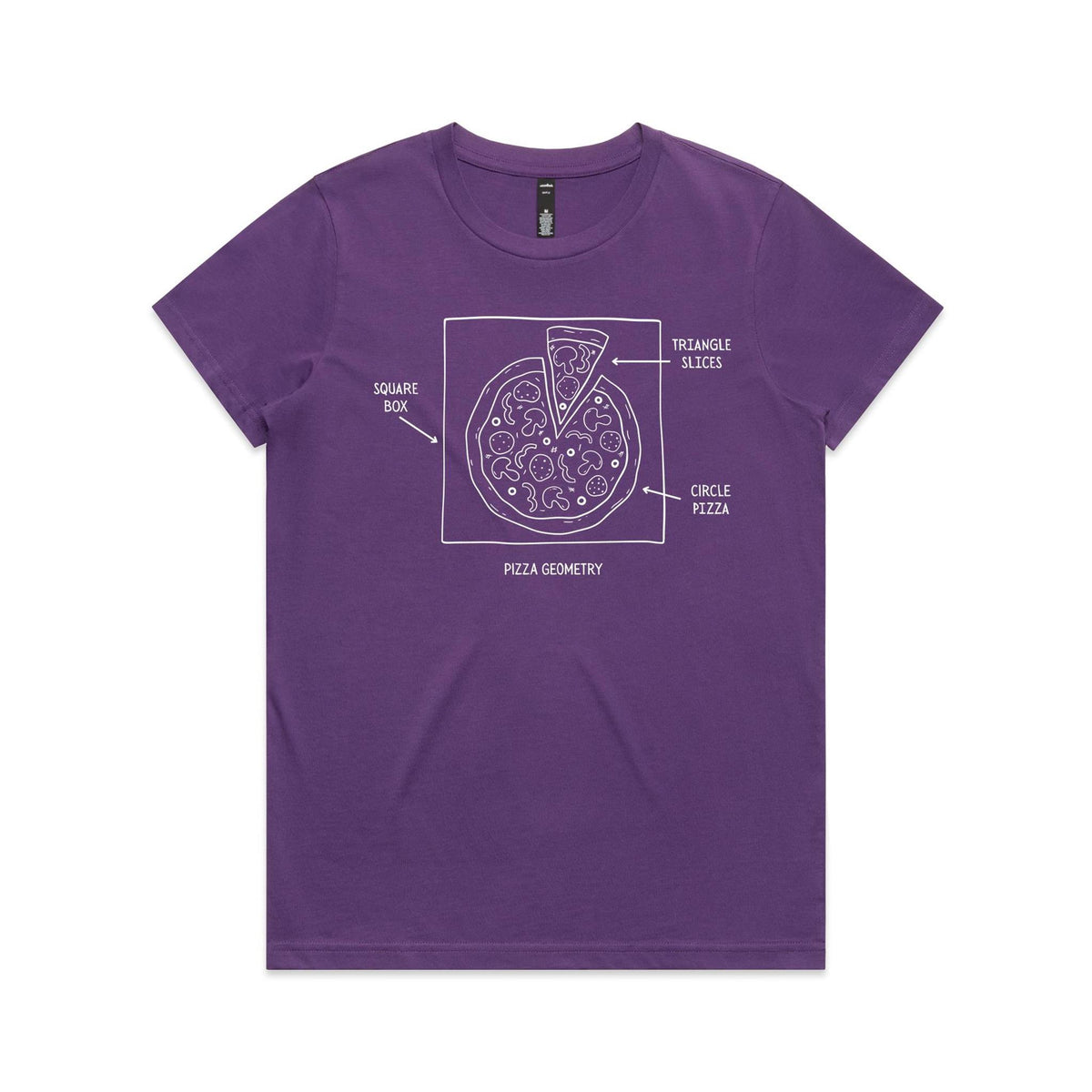 Pizza Geometry Women's AS Colour T-shirt