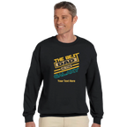 Personalised - The Best Dad In The Galaxy - Classic Unisex Crewneck Sweatshirt | Gildan® 18000 Black Personalised Sweatshirt customise Dad Globally Fulfilled personalise