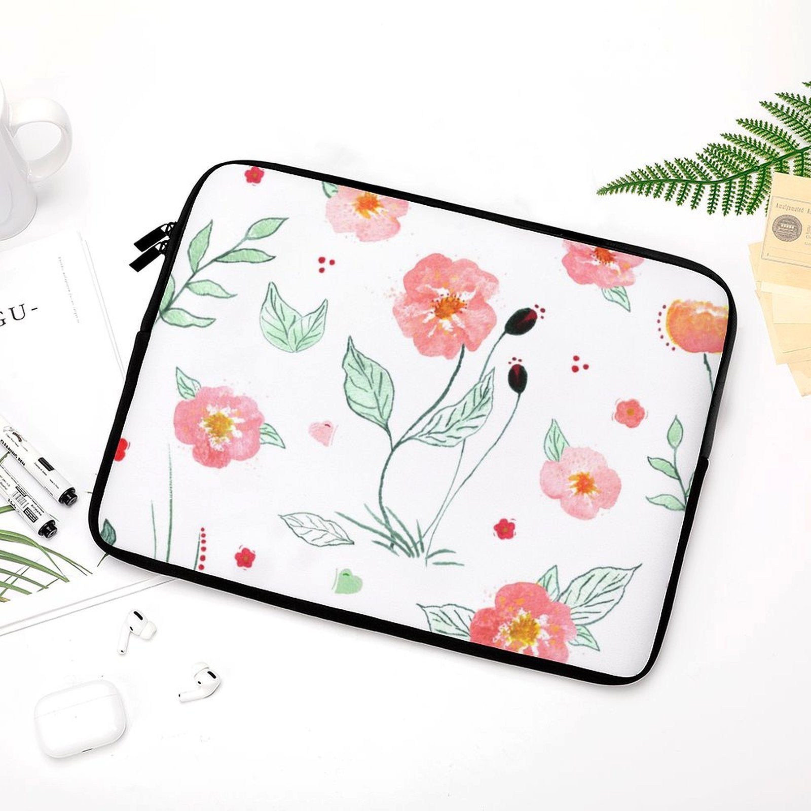 Watercolour Floral - Laptop Sleeve (Multiple Sizes)