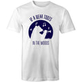If A Bear Toots In The Woods, Trumpet Player - Mens T-Shirt White Mens T-shirt animal Music Printed In Australia