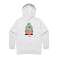 Plant Earth Women's AS Colour Hoodie White Marle Womens Hoodie Environment Plants Printed In Australia