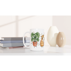 Plant Lover White 15oz Ceramic Mug 15oz Mug Globally Fulfilled Plants