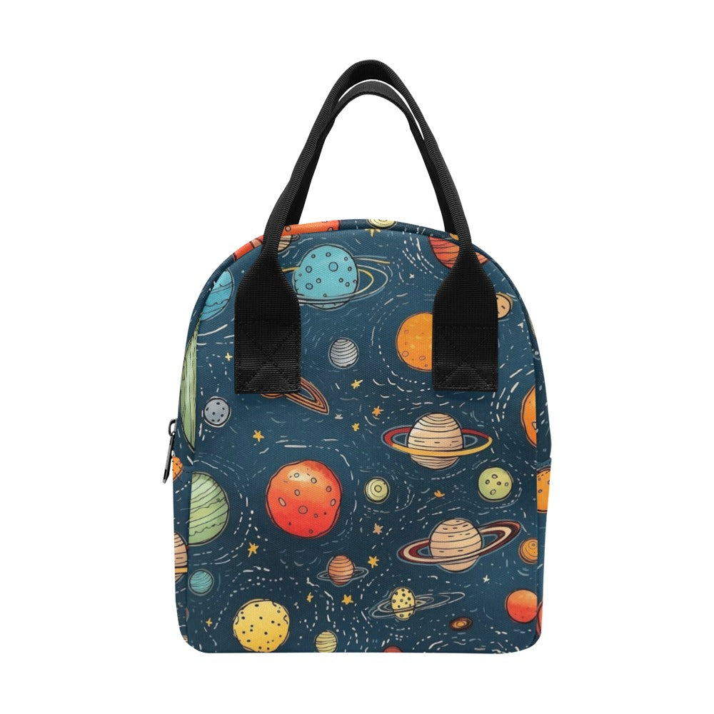 Galaxy - Zipper Lunch Bag One Size Zipper Lunch Bag Printed Offshore