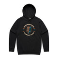 Make Some Noise, Retro Microphone Men's AS Colour Hoodie Black Mens Hoodie Music Printed In Australia Retro