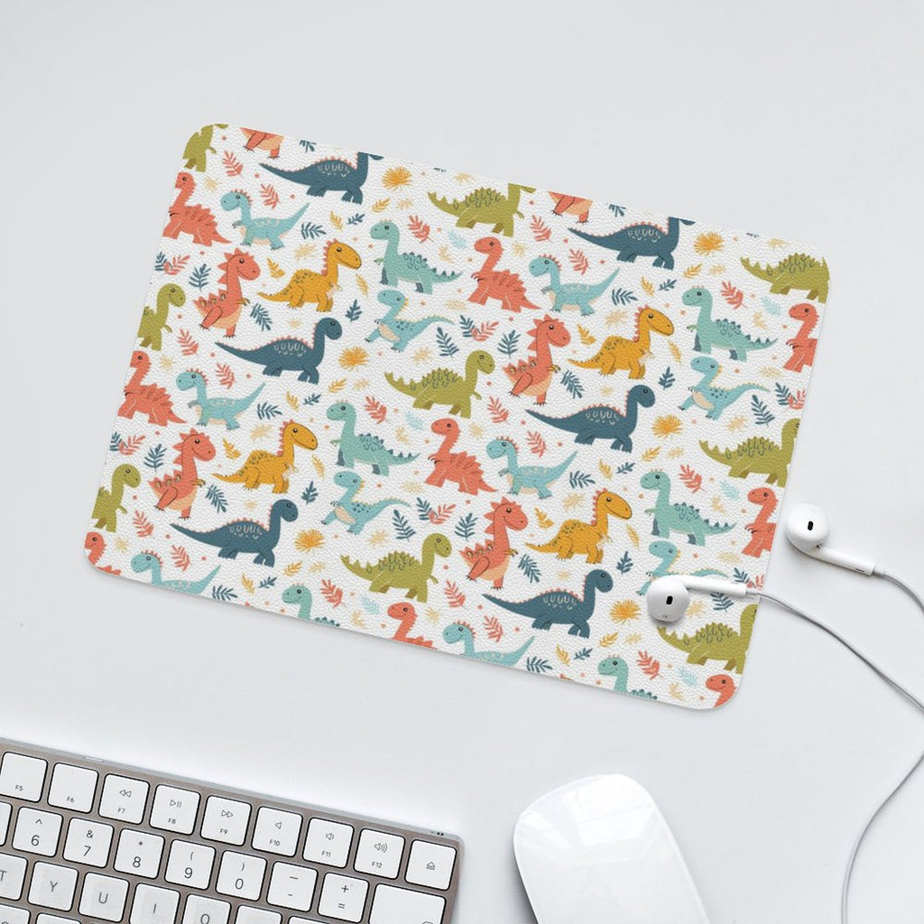 Cute Dinosaurs Leather Mouse Pad Leather Mouse Pad animal Printed Offshore