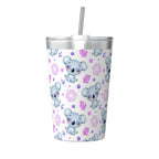 Zen Koala Small Stainless Steel Travel Mug Cup 12oz/350ml