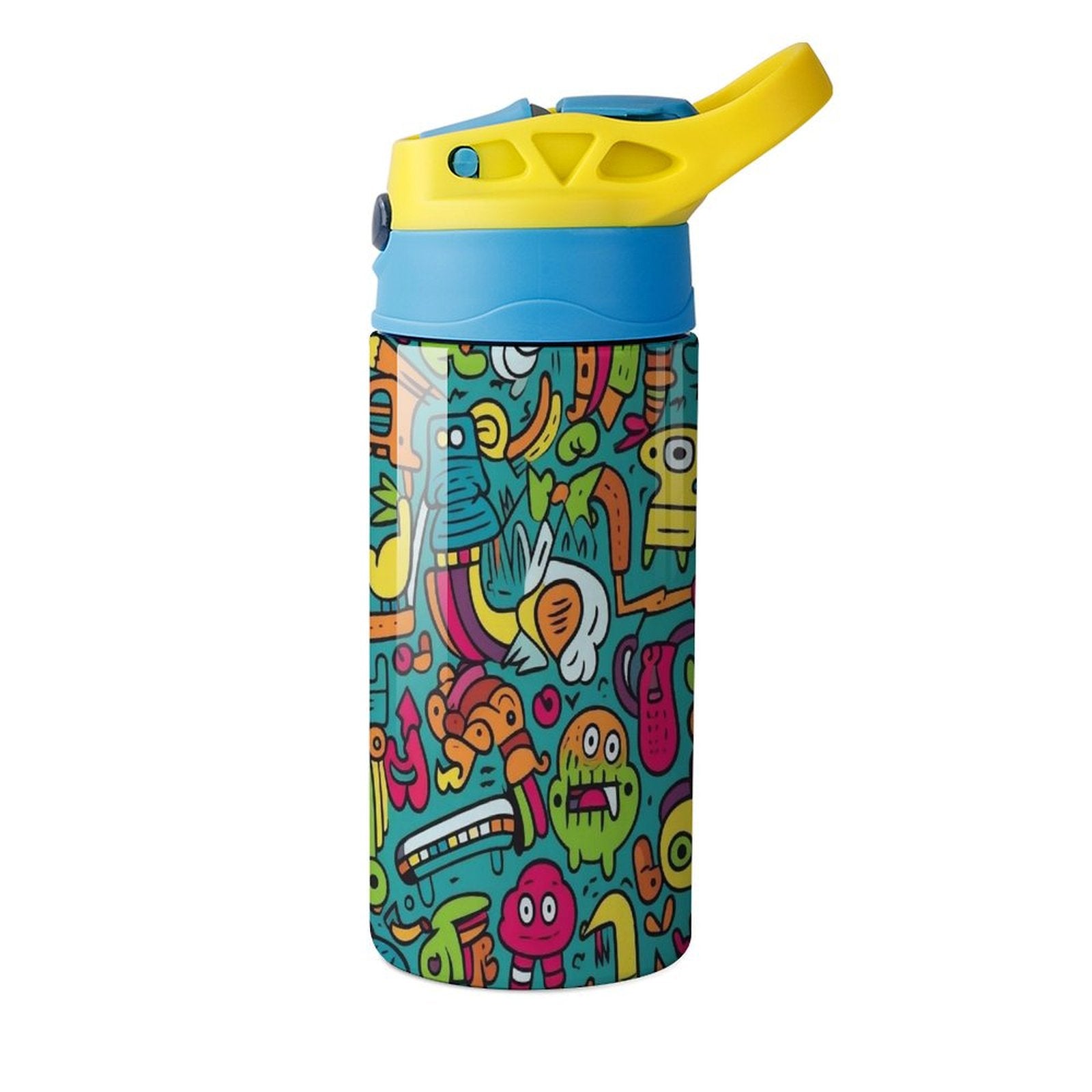Crazy Creatures - Little Kids Water Bottle Little Kids Water Bottle Printed Offshore Sci Fi