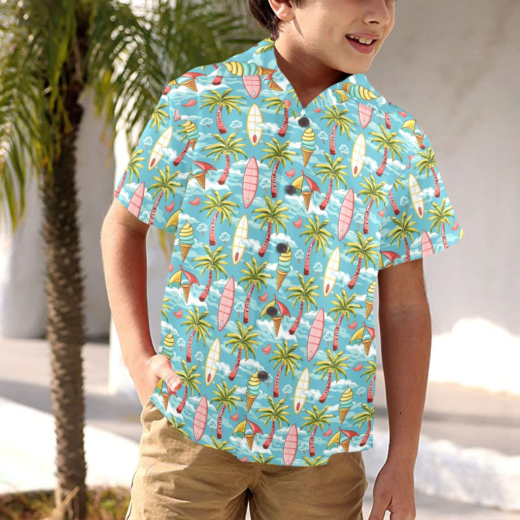 Summer Surf Junior Kids Hawaiian Shirt