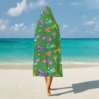 Bright 80's Kids Hooded Blanket 100cm x 130cm