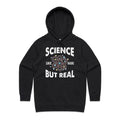 Science, It's Like Magic But Real Women's AS Colour Hoodie Black Womens Hoodie Printed In Australia Science