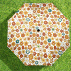 70's Style Floral Umbrella Umbrella Plants Printed Offshore