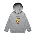 Bird Nerd 2 Kid's AS Colour Hoodie Grey Marle Kids Hoodie animal Birds Printed In Australia