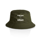 Stand Back, I'm Going To Try Science - AS Colour Bucket Hat Army One Size As Colour Bucket Hat Printed In Australia Science