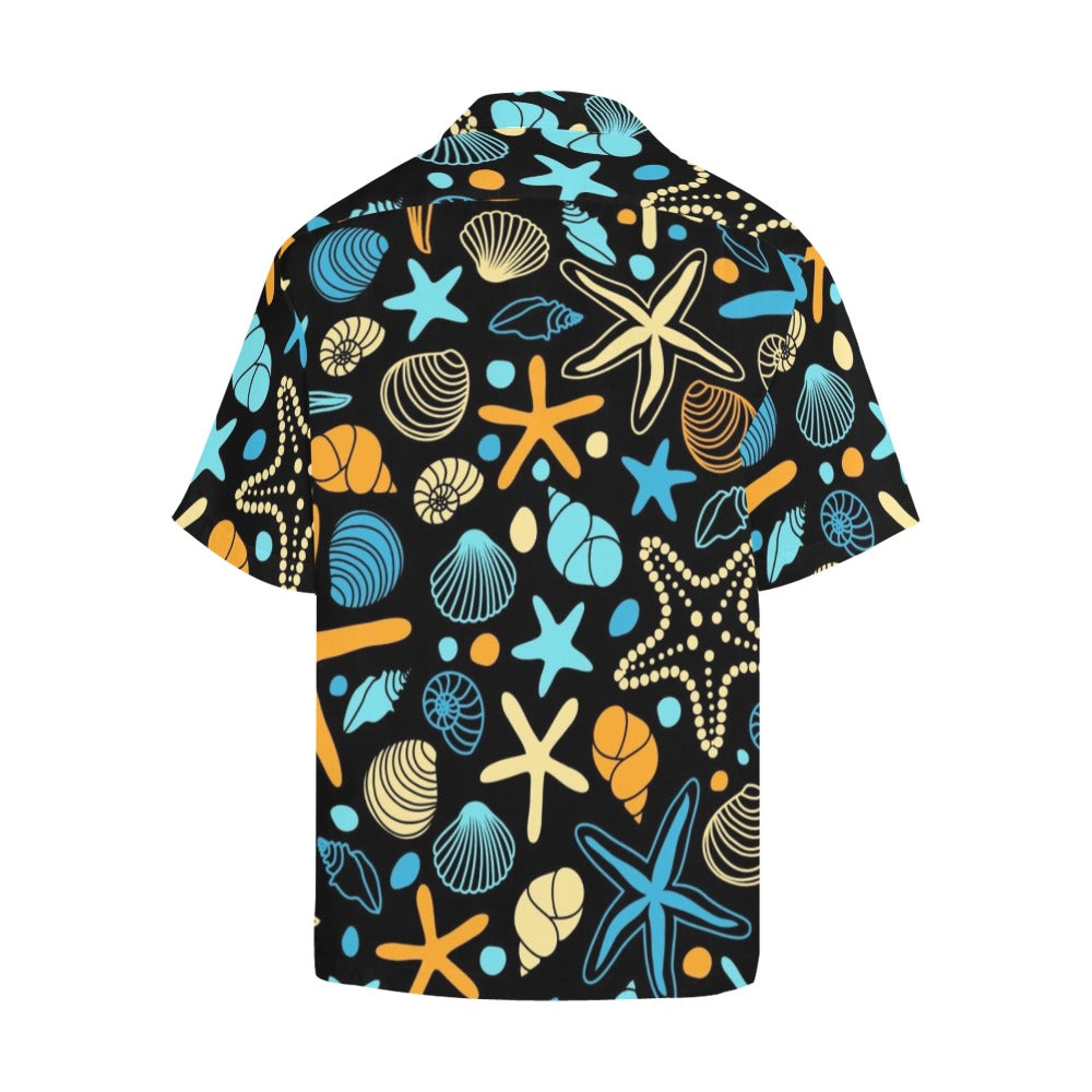 Starfish And Shells - Mens Hawaiian Shirt