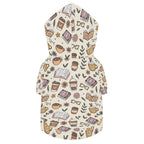 Books And Coffee Pet Hoodie (Large Size)